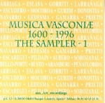 Portada del disco Musica Vasconiae 1600-1996 (Orio : Aus_Art_recordings, D.L. 1996)